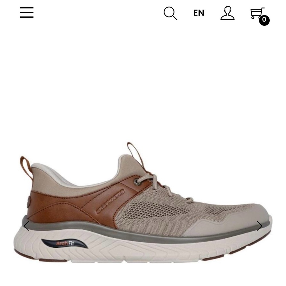 Skechers Brown and Gray Sneakers with Cushioned Comfort
